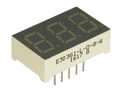 Индикатор семисегментный трехразрядный E30361-L-O-8W (красный)