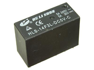 HLS-14F3L-DC5V-C (5А, два контакта на переключение)