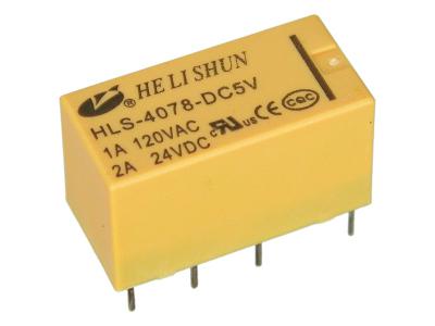 HLS-4078-DC5V (2А, два контакта на переключение)