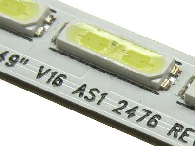 Комплект светодиодной подсветки 49" V16 AS1 2475/2476 REV 12 (2 планки по 535 мм 66 светодиодов)
