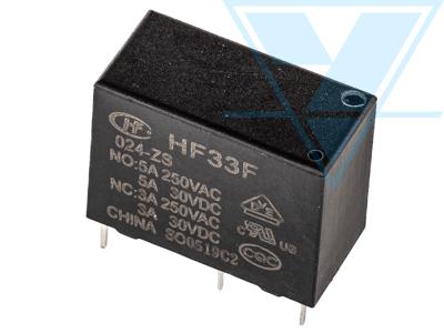 HF33F/024-Z3 (5А, один контакт на переключение)