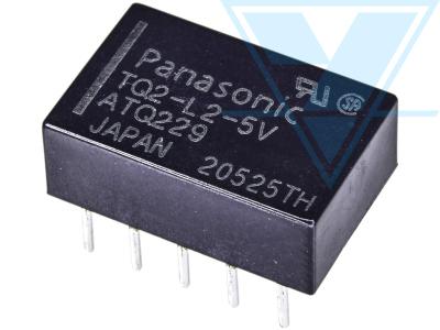 TQ2-L2-5V (1А, два контакта на переключение)